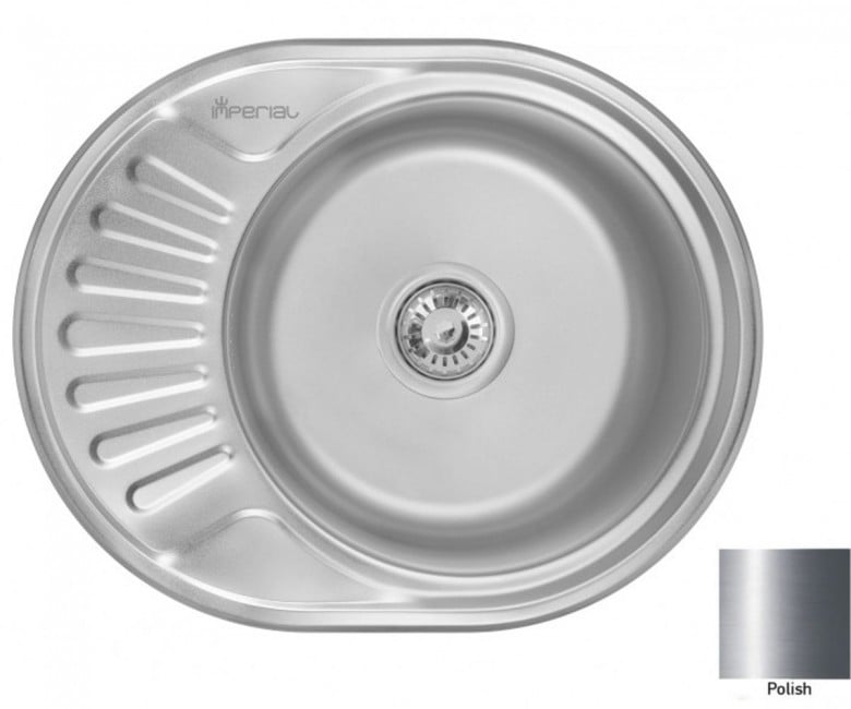 Овальна кухонна мийка IMPERIAL  6044 0.6 POLISH 180 6044 0.6 POLISH 180