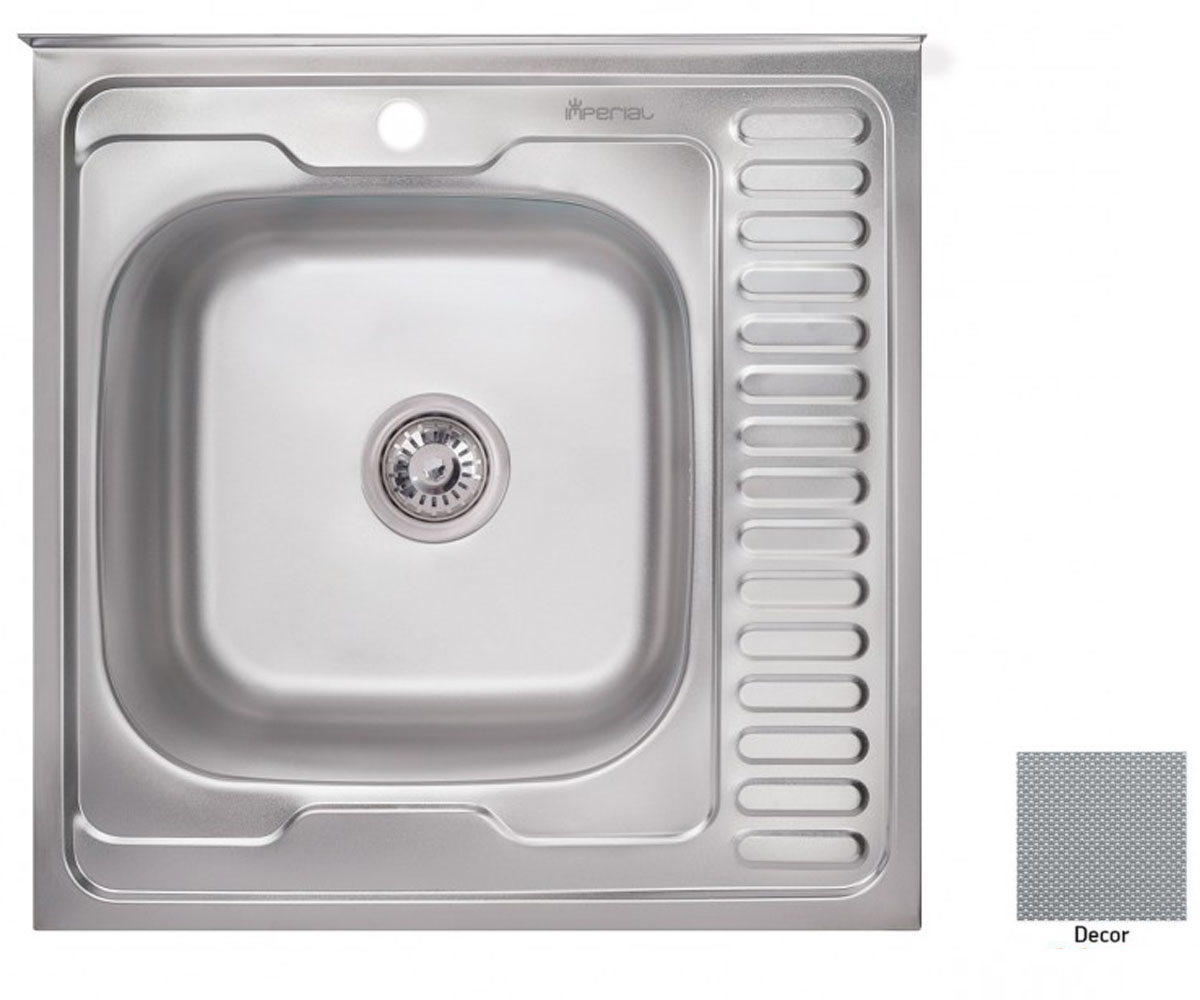 Мийка накладна IMPERIAL  6060-L 0.8 DECOR 180 6060-L 0.8 DECOR 180