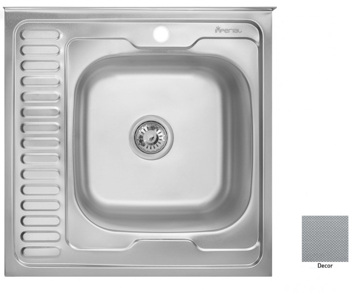 Кухонна мийка IMPERIAL  6060-R 0.6 DECOR 160 6060-R 0.6 DECOR 160