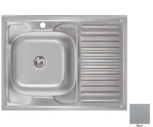Мийка з крилом IMPERIAL  6080-L 0.8 DECOR 180