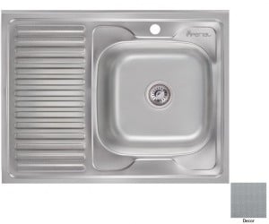 Мийка сталева IMPERIAL  6080-R 0.6 DECOR 160