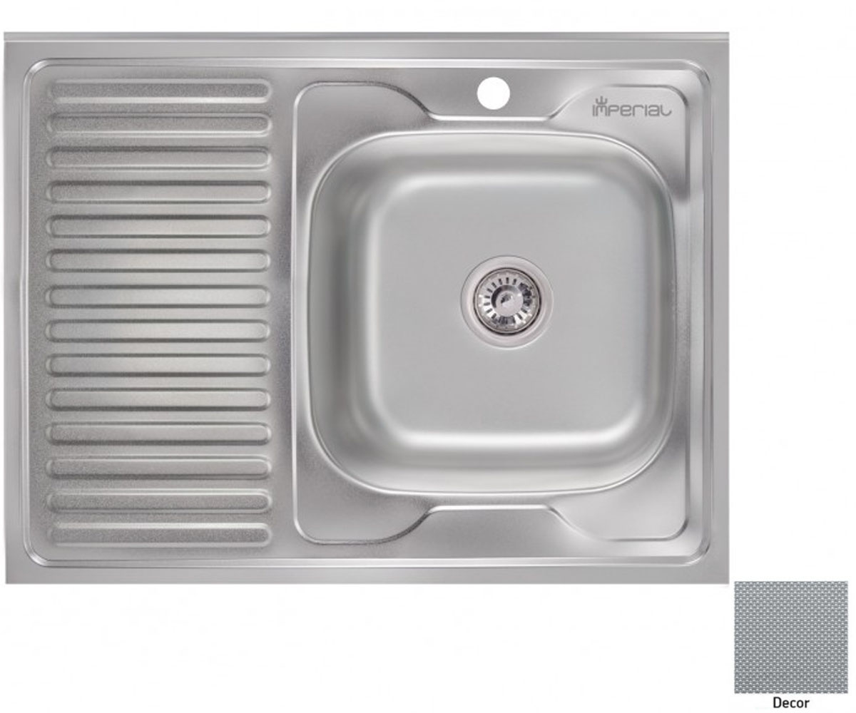 Мийка з крилом IMPERIAL  6080-R 0.8 DECOR 180 6080-R 0.8 DECOR 180