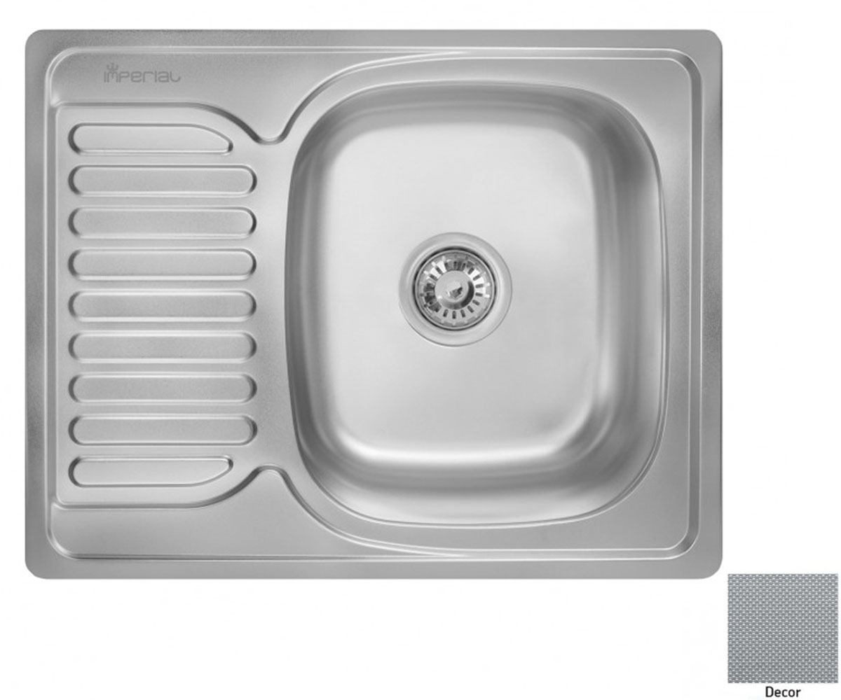 Врезная мойка IMPERIAL  6350 0.8 DECOR 180 6350 0.8 DECOR 180