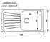 Накладная мойка  7848 0.8 DECOR 180:Чертеж 