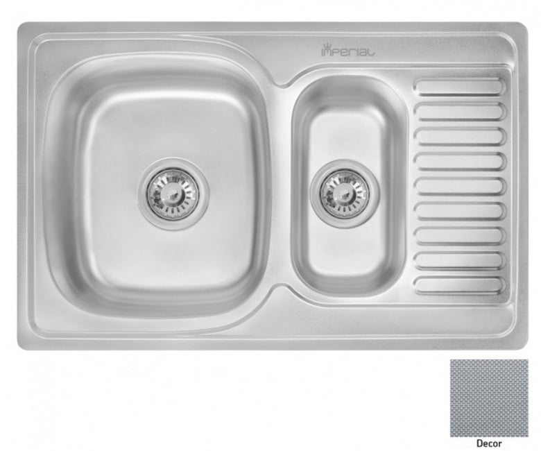 Кухонна мийка IMPERIAL  7850 0.8 DECOR 2X 180 7850 0.8 DECOR 2X 180