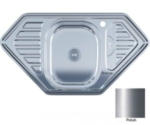 Накладна мийка IMPERIAL  9550-D 0.8 POLISH 180