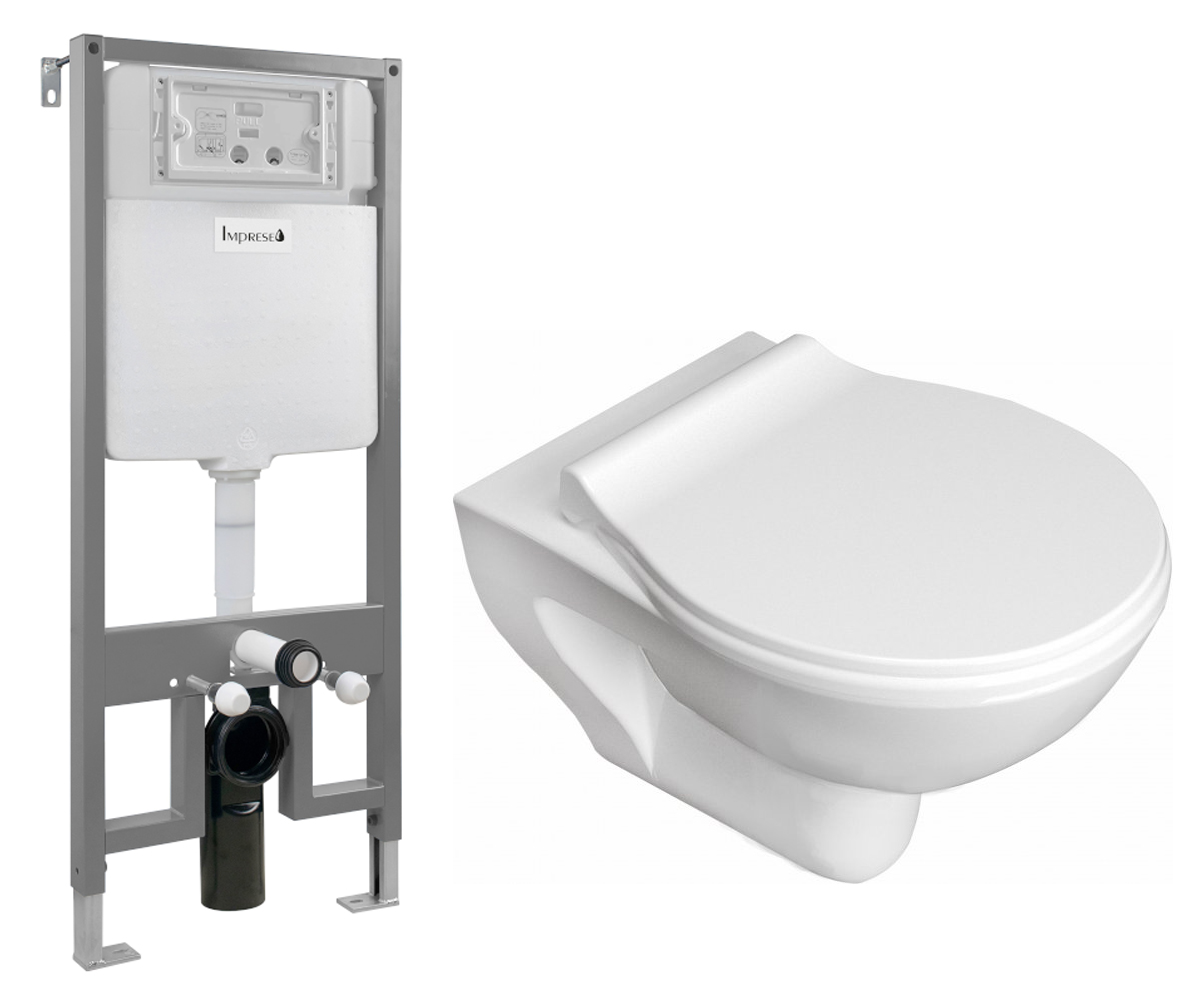 Унитаз с инсталляцией IMPRESE NETKA C065048+I1230 C065048+I1230