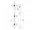 Смеситель для душа  KUCERA F03303410AB:Чертеж 