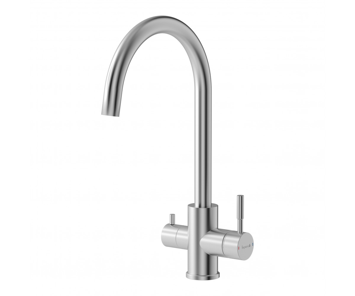 ARGO-S змішувач для кухні, f03409016FS, з підключенням питної води, сталь  ARGO-S F03409016FS:Фото 2