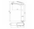 Смеситель для накладной раковины  PERLA F03508001CB:Чертеж 