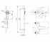 Смеситель для ванны с гарнитуром  MODUS F04008201MD:Чертеж 