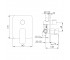 Смеситель скрытого монтажа  BILOVEC F04600901SQ:Чертеж 