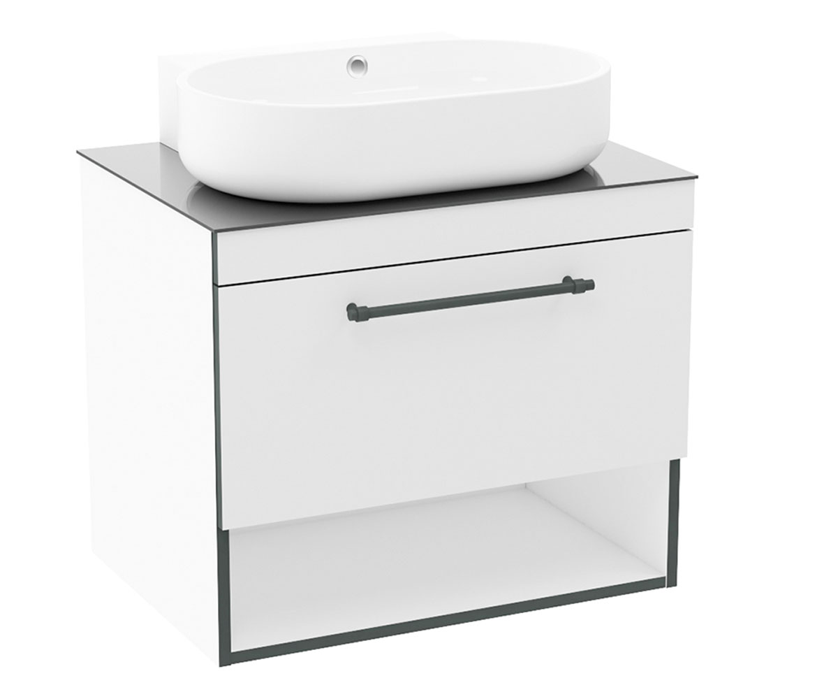Тумба з раковиною 71 см IMPRESE BLACK EDGE F32117W F32117W