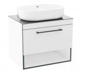 Тумба з раковиною 71 см IMPRESE BLACK EDGE F32117W