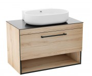 Тумба з раковиною 91 см IMPRESE BLACK EDGE F32119OK
