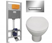 Унітаз з установкою 3-в-1 IMPRESE KAMPA I1109+I8120