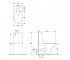 Унитаз компакт  LESNA I11507 BLACK:Чертеж 