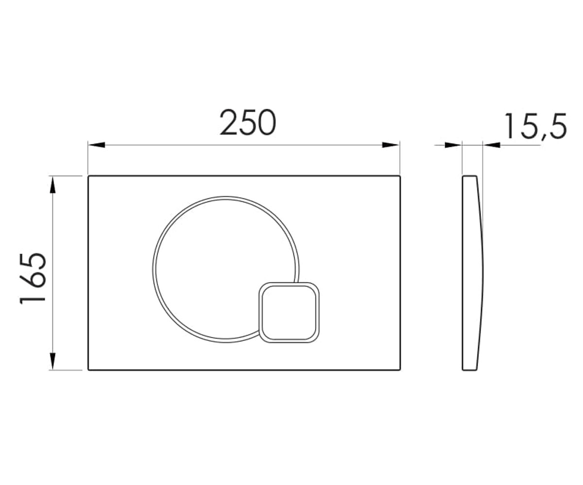 Клавиша двойная  I7115PC:Чертеж 