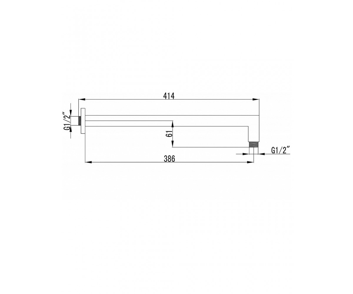 Держатель лейки  SQH01-390:Чертеж 
