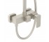 BILOVEC система душова (змішувач для душу, душ 300*190 мм ABS, лійка 3 режими, шланг 1500 мм PVC), брашований нікель  BILOVEC T0