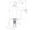 Смеситель для раковины  HYDRANT ZMK031806010:Чертеж 