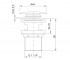 Клапан с переливом 1 1/4  BRENTA ZMK071901500:Чертеж 