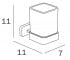 Подвесной стакан  LEA A18100 NE 21:Чертеж 