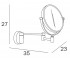 Косметическое зеркало  HOTELLERIE AV058C CR:Чертеж 