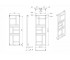 Полотенцесушитель  MONDRIAN MON-50/140D50 C34:Чертеж 