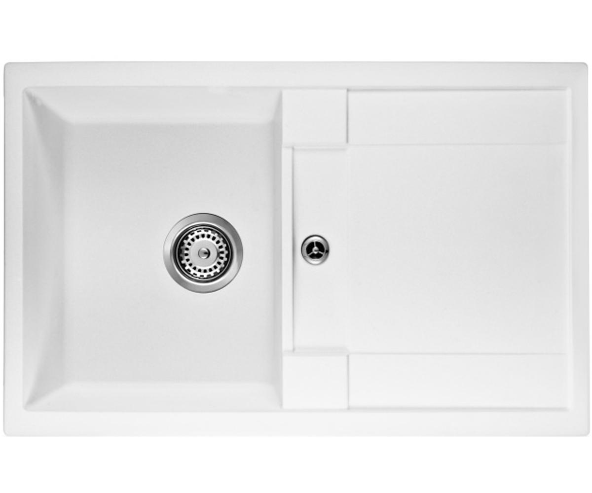 Кухонна мийка з крилом INTERLINE LOTUS LOTUS WHITE LOTUS WHITE