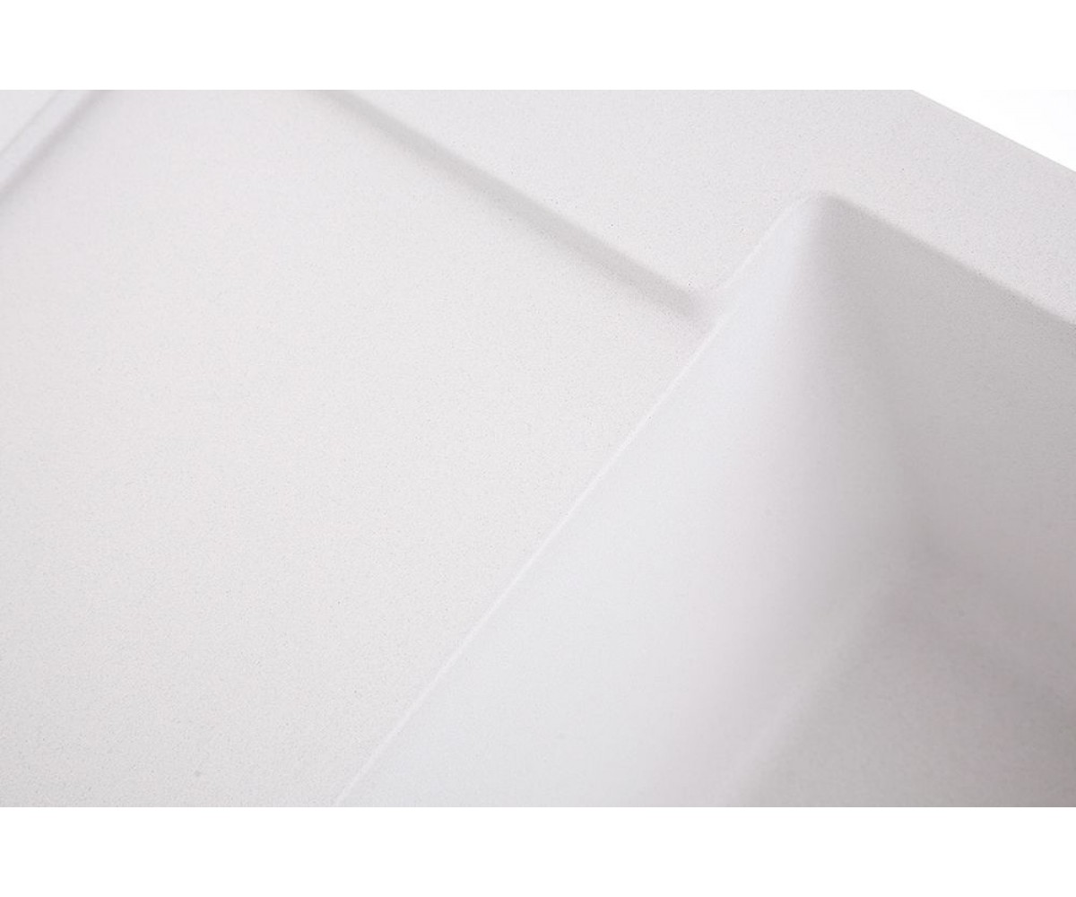 Кухонная мойка  POLO WHITE:Фото 4