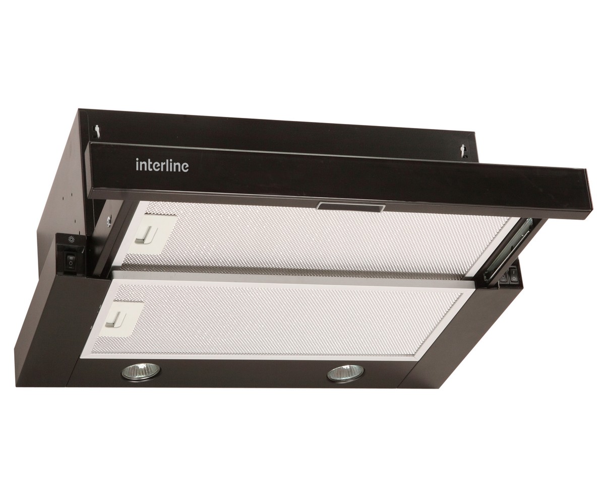 Витяжка INTERLINE  SLIM GLASS BL A/60/2/ E SLIM GLASS BL A/60/2/ E