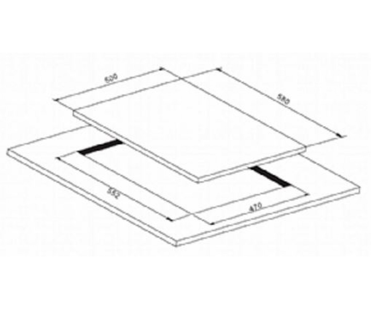 Варочная поверхность  TR 6410 AV:Чертеж 