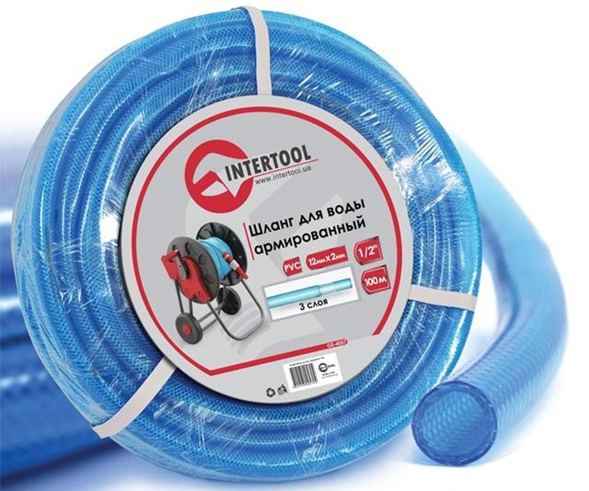 Шланг для води 3-х шаровий 1/2 INTERTOOL  GE-4057 GE-4057