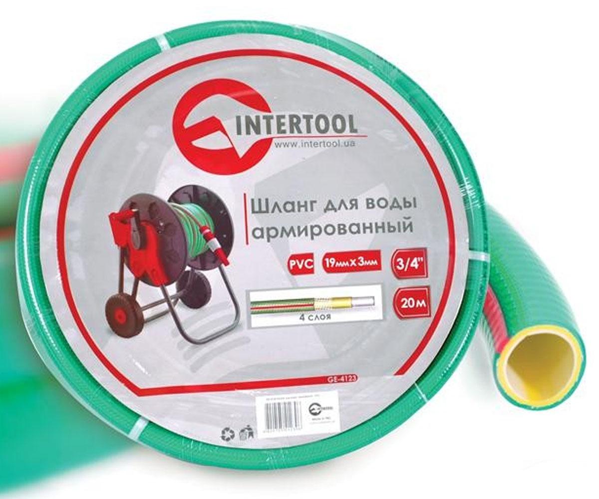 Шланг поливочный армированный pvc 20 м INTERTOOL  GE-4123 GE-4123