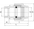 Компрессионный фитинг  PE-01-120:Чертеж 