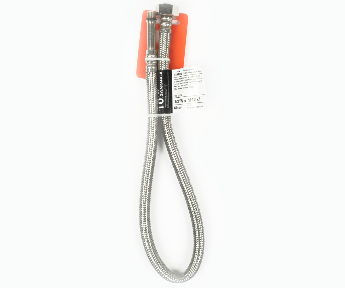 Гнучка підводка 1/2 60 см INVENA WS-22-060 WS-22-060
