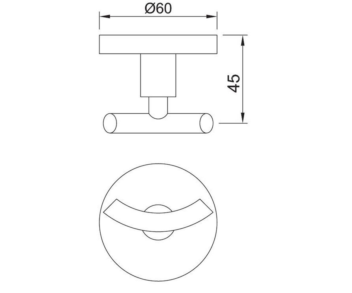 Двойной крючок  CONTINENTAL ACN-CHR-1161N:Чертеж 