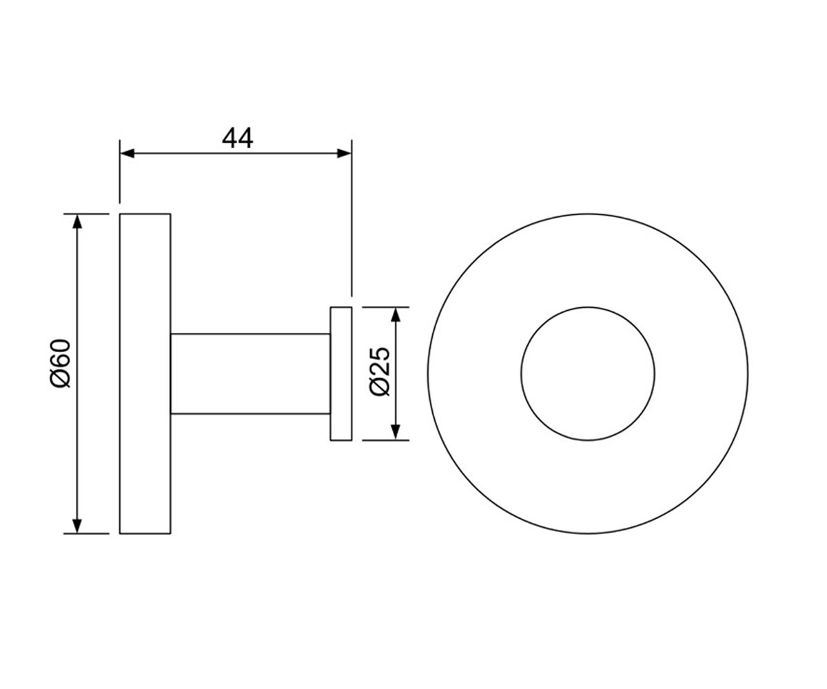 Одинарный крючок  CONTINENTAL ACN-CHR-1191N:Чертеж 