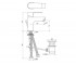 Смеситель для раковины  ARIA ARI-CHR-39051B:Чертеж 