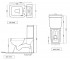 Бачок унитаза  ARIA ARS-WHT-39201:Чертеж 