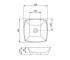 Раковина чаша  ARIA ARS-WHT-39901:Чертеж 