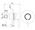 Смеситель для душа  FLORENTINE FLR-BLM-5227:Чертеж 