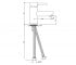 Смеситель на умывальник  FLORENTINE FLR-CHR-5001B:Чертеж 