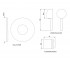 Смеситель для душа  FLORENTINE FLR-CHR-5227K:Чертеж 