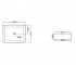 Накладной умывальник  JDS-BLM-25907N:Чертеж 