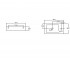 Накладной умывальник  JDS JDS-WHT-25801:Чертеж 