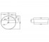 Накладная раковина  JDS JDS-WHT-25939:Чертеж 