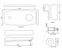 Настенный смеситель  KUBIX PRIME KUP-CHR-35233KPM:Чертеж 