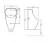 Писсуар без крышки  URS-WHT-13253N:Чертеж 